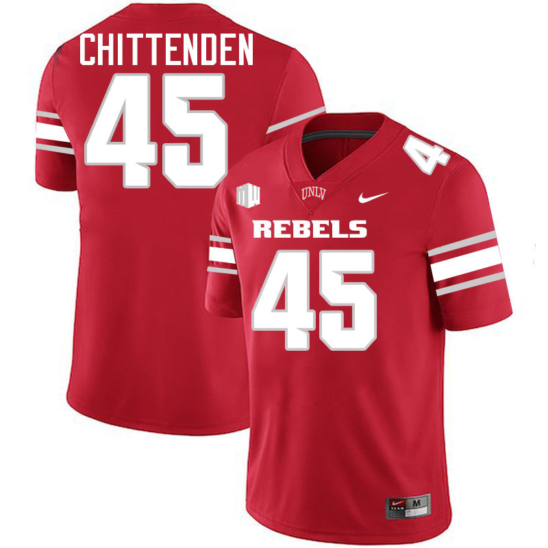 UNLV Rebels #45 Caden Chittenden College Football Jerseys,Uniforms-Scarlet UNLV Rebels #45 Caden Chittenden College Football Jerseys,Uniforms-Scarlet